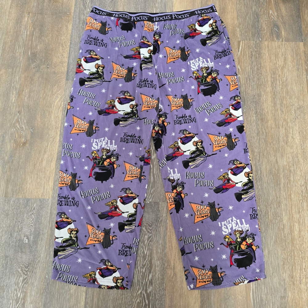 Disney Hocus Pocus Lounge Sleep‎ Pajama Pants 2X Plus Size Halloween